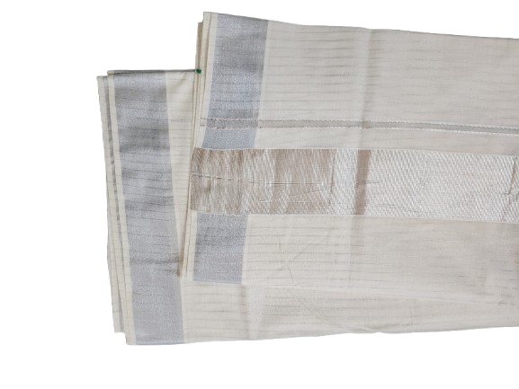 Silver Line Pattern Set Saree