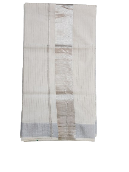 Silver Line Pattern Set Saree