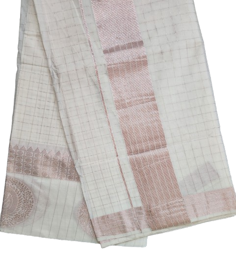 Copper Line Pattern Set Saree