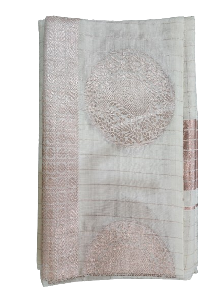 Copper Line Pattern Set Saree