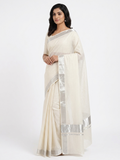 Silver Line Pattern Set Saree