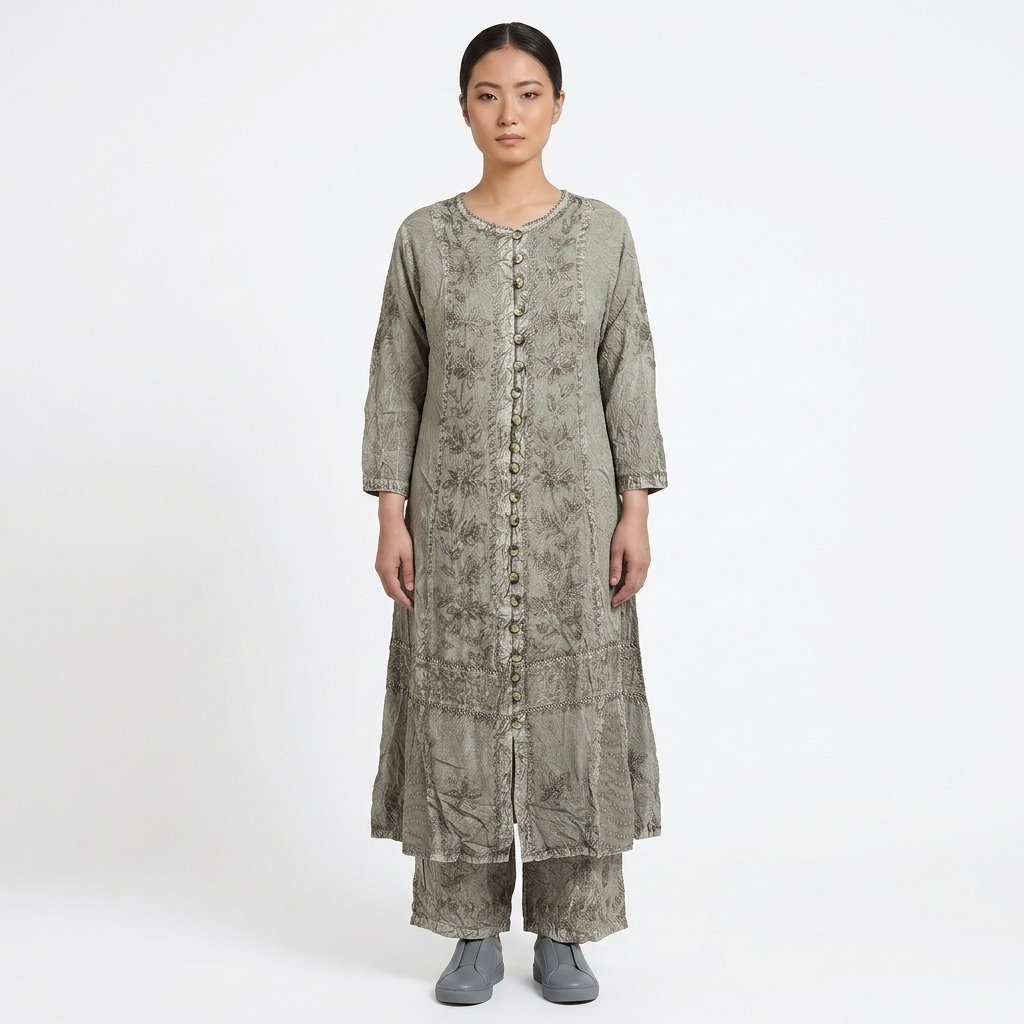 Women's Long Top Cord Set