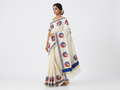 Printed Set Saree - Peacock Design