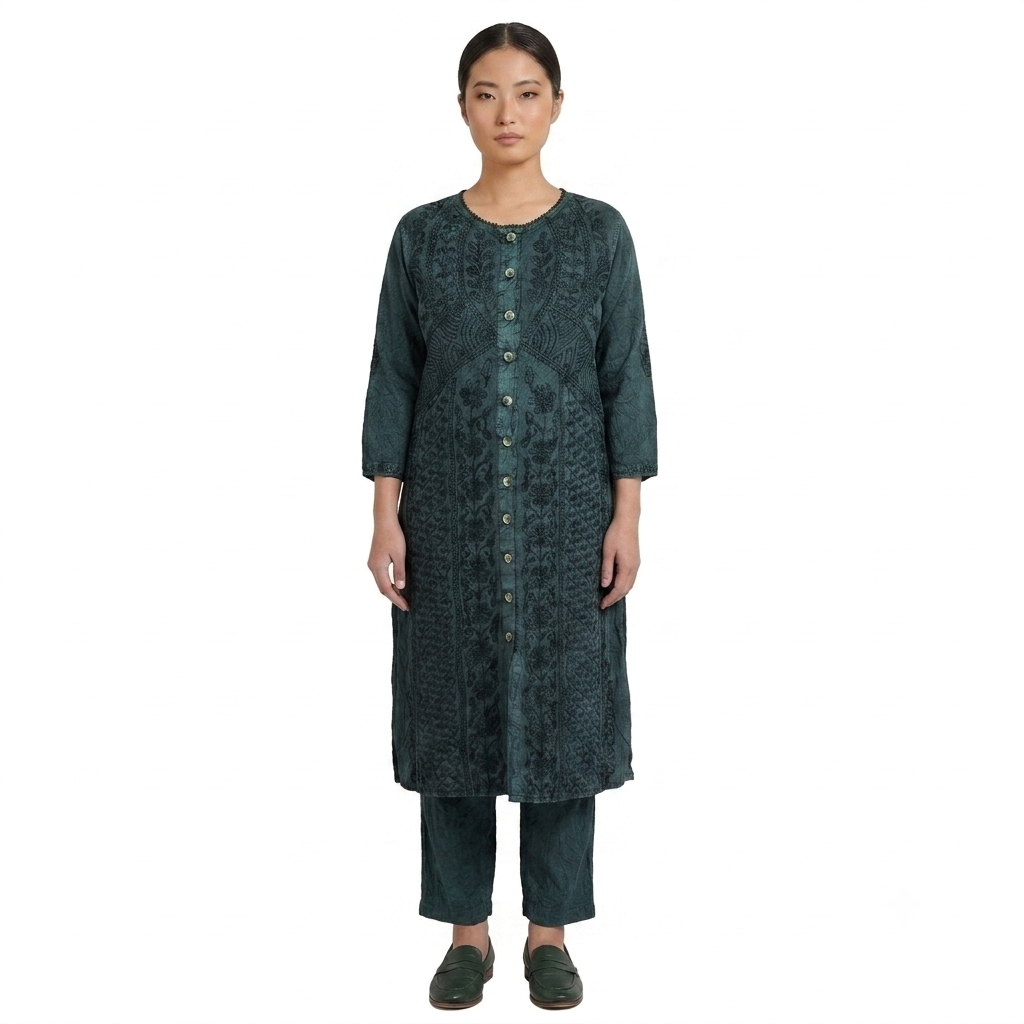 Women's Long Top Cord Set